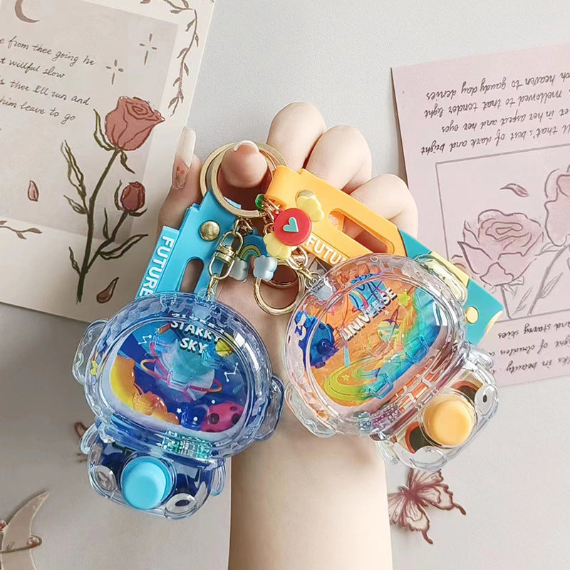 Wholesale Underwater Shooting Game Consoles, Oil Filled Cartoon Aliens, Acrylic Keychain